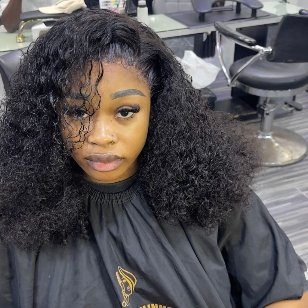 Frontal hair installation by Timi Hairtertainment, Lekki, Lagos
