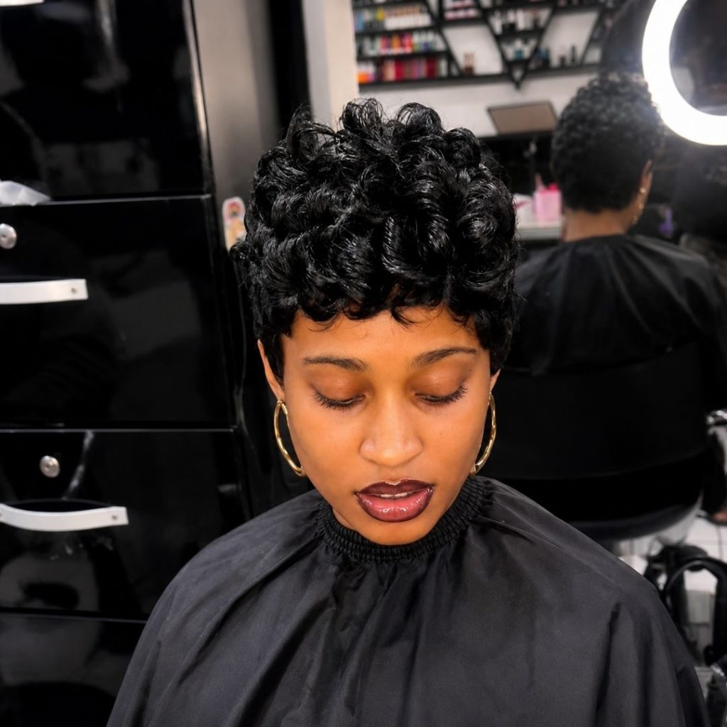 Short hairstyle by Timi Hairtertainment, Lekki, Lagos